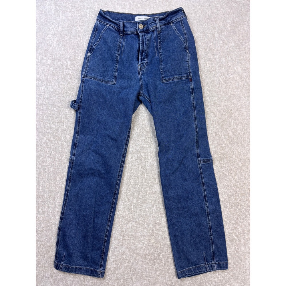 Warp + Weft ASE Utility Aspen Pitkin Straight Leg Jeans Skywave Blue Size 4/27